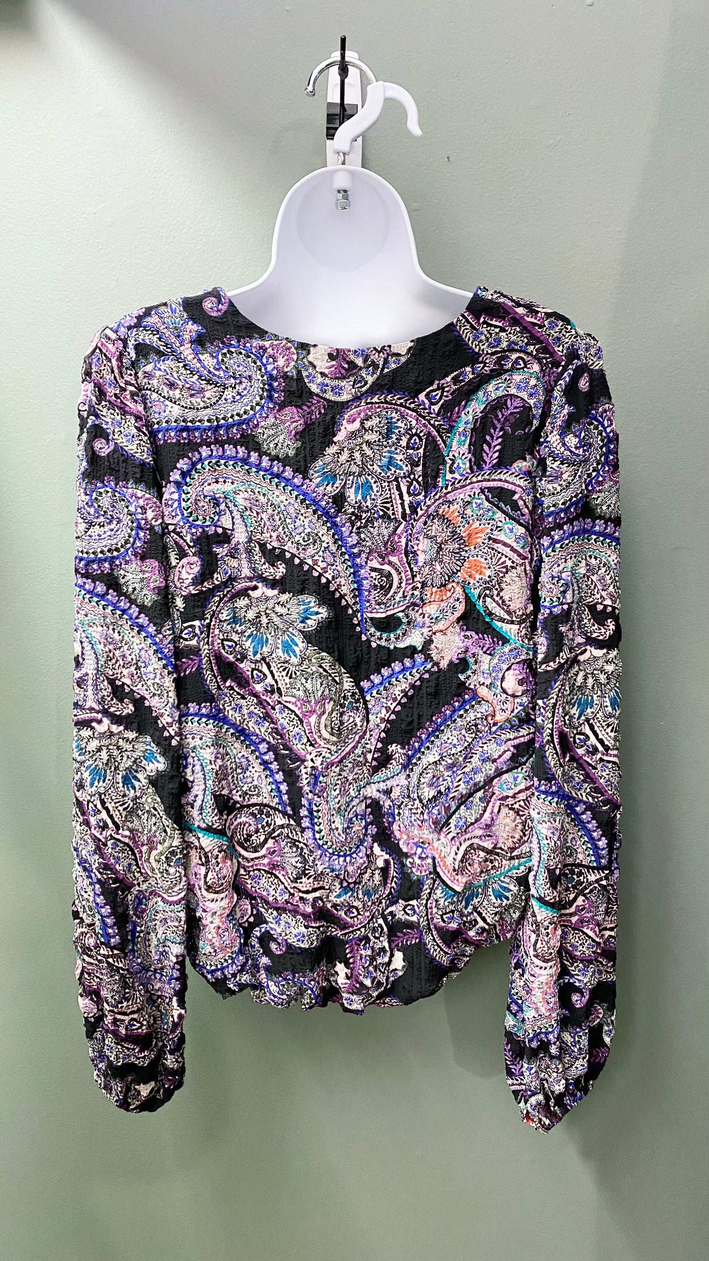 Karen Kane Textured Paisley Blouse