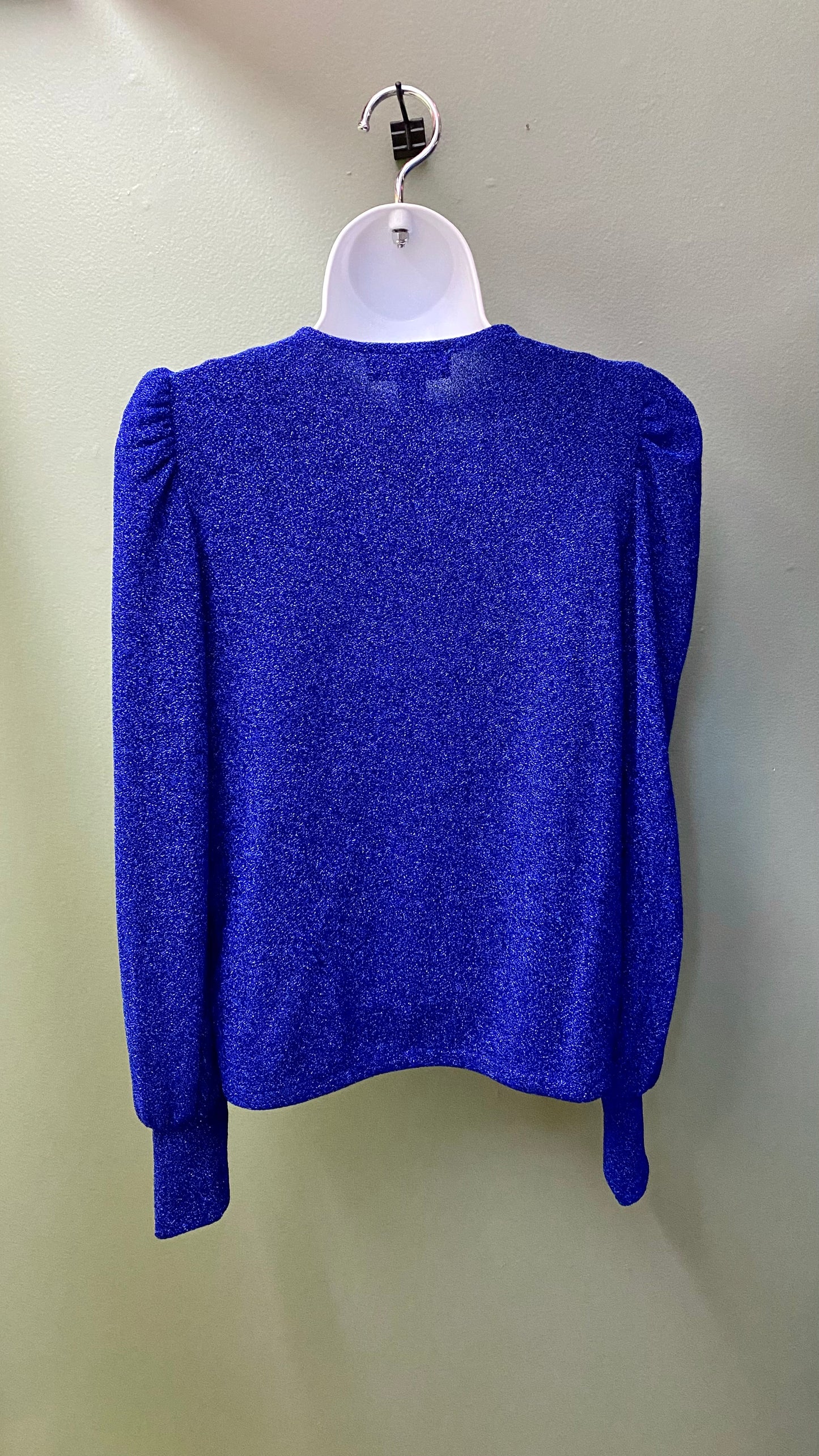 Karen Kane Puff Sleeve Sparkle Top