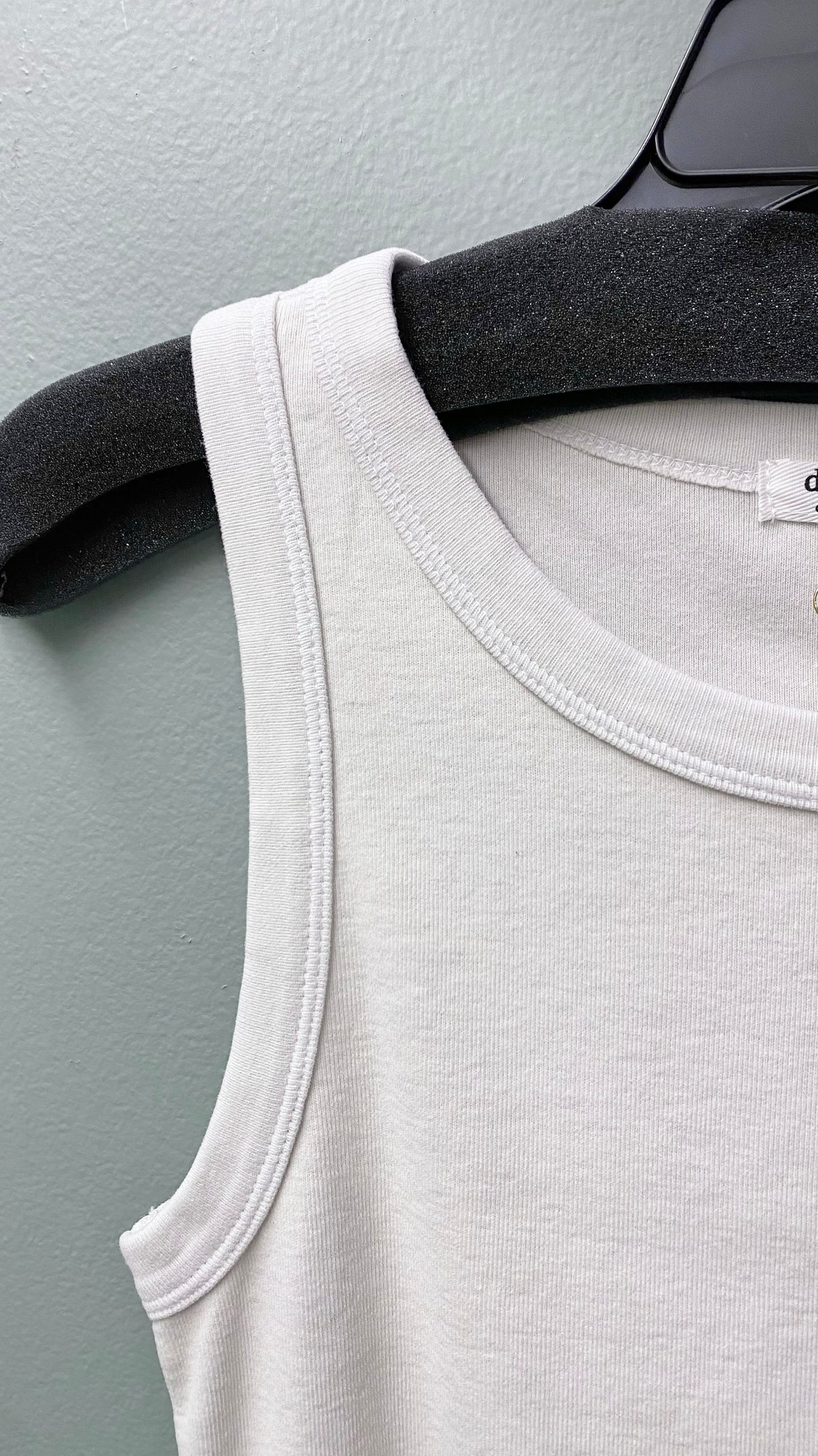 Dylan Buttery Soft Beige Crewneck Tank