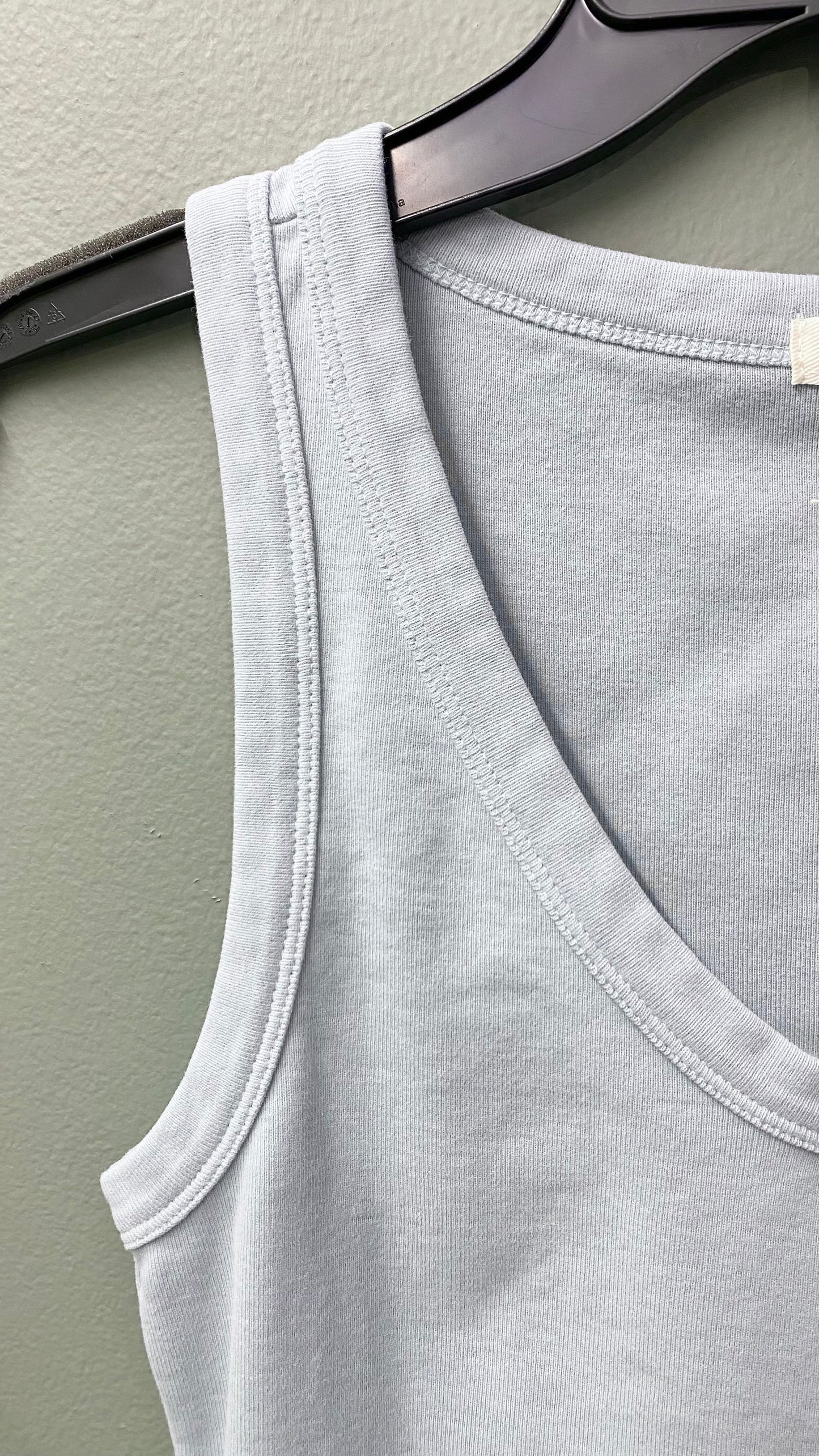 Dylan Buttery Soft Jude V-Neck Tank in Blue Fog