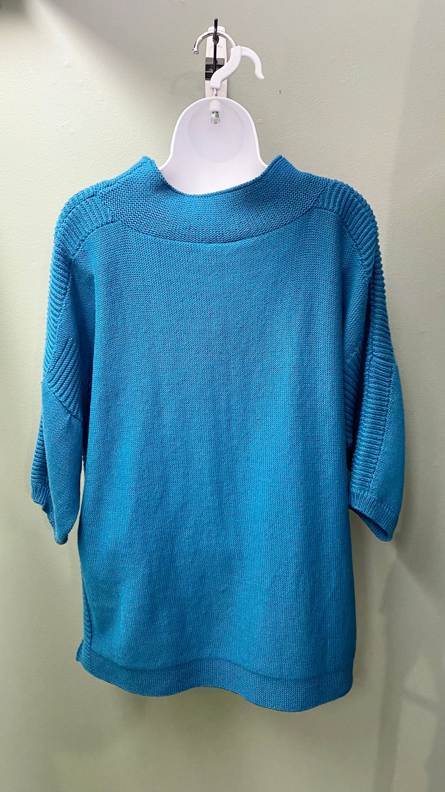 Shannon Passero Teal Knit Pullover Sweater