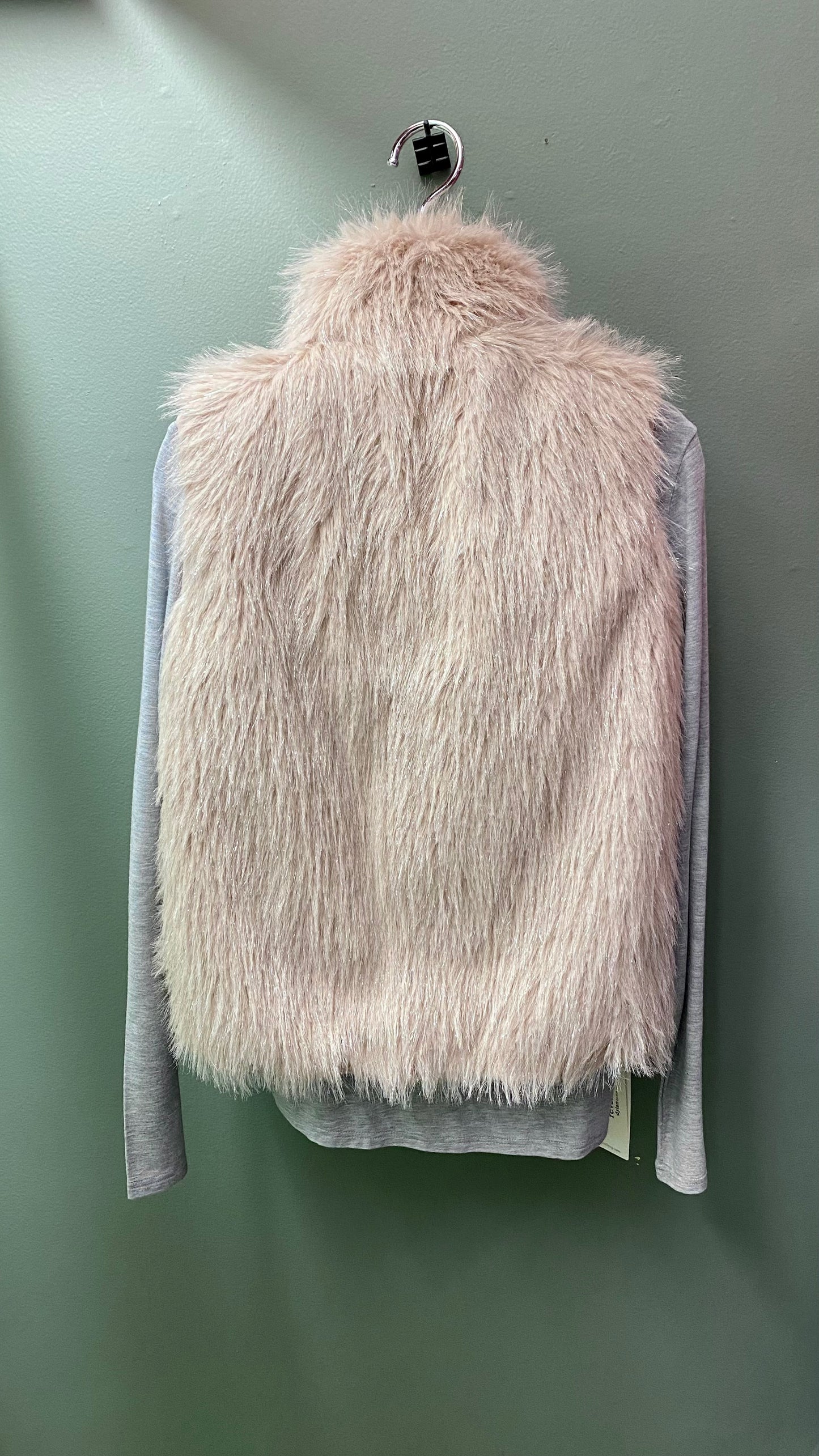 Clearance - Dylan Metallic Fur - Black / Blush