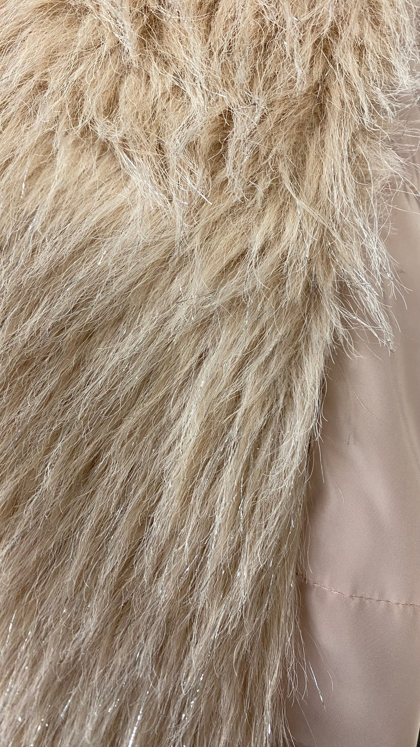 Clearance - Dylan Metallic Fur - Black / Blush