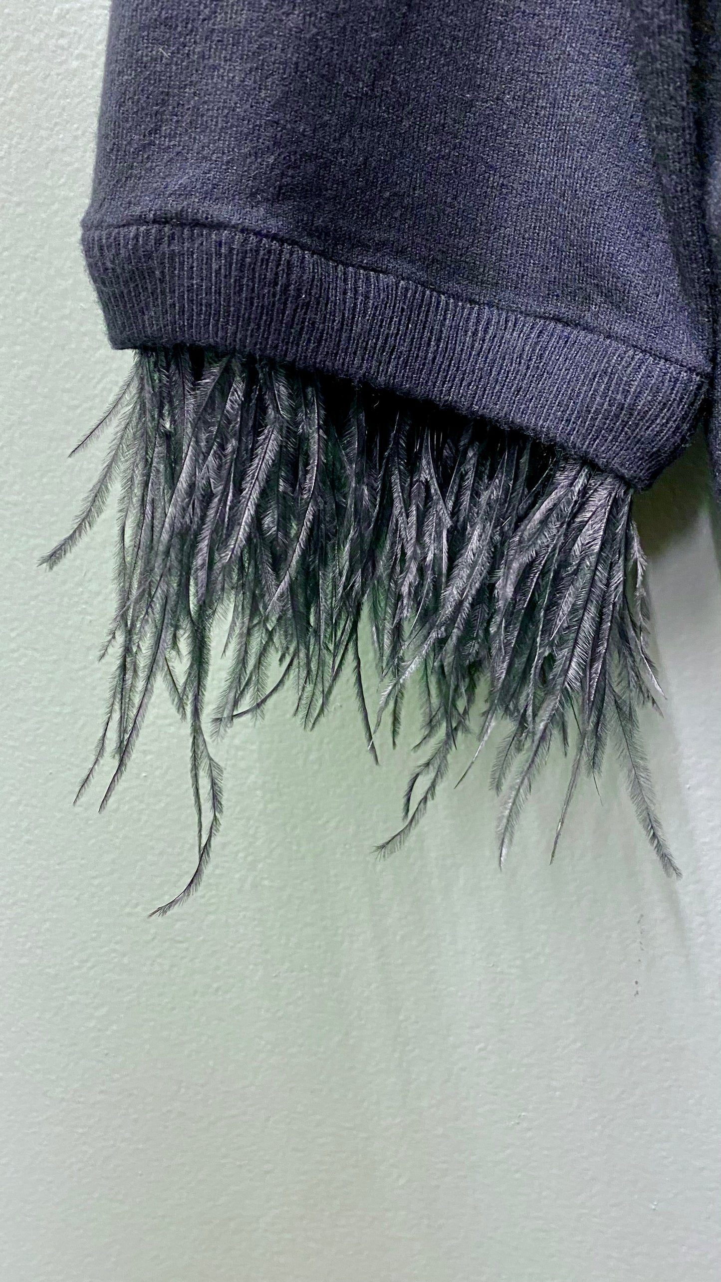 Karen Kane Feathered Cuff Top