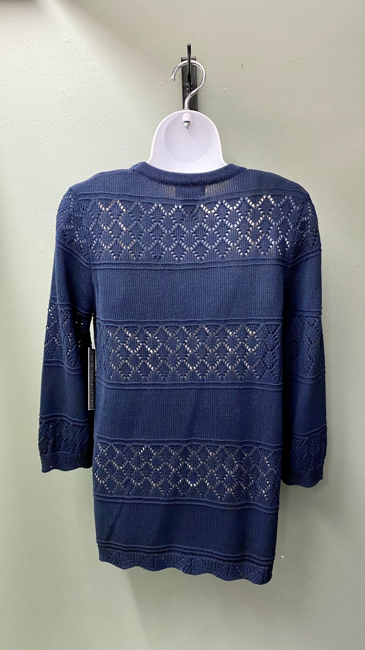 * Multiples Navy Short Cardigan