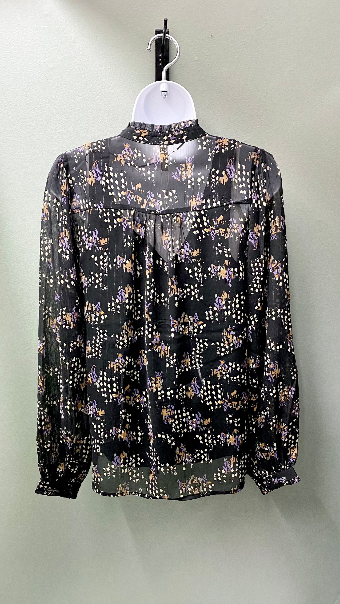 Soya Sheer Black Printed Top