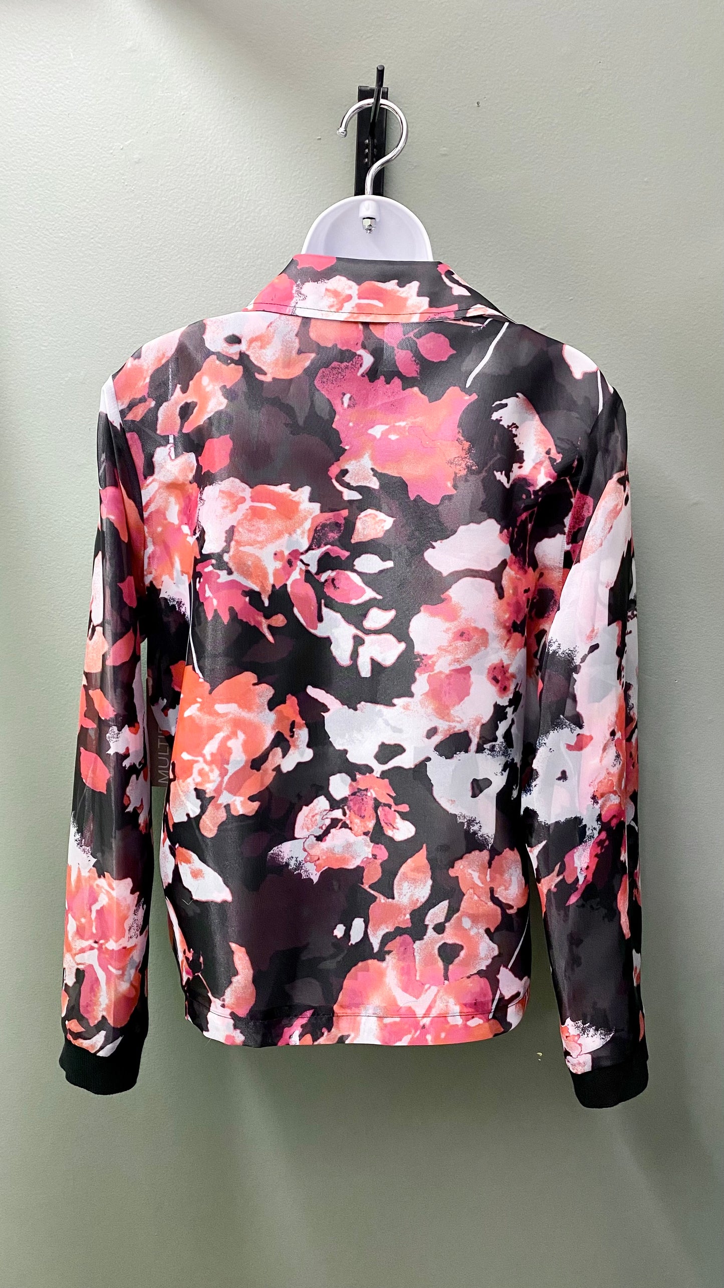 Multiples Snap Front Floral Shirt
