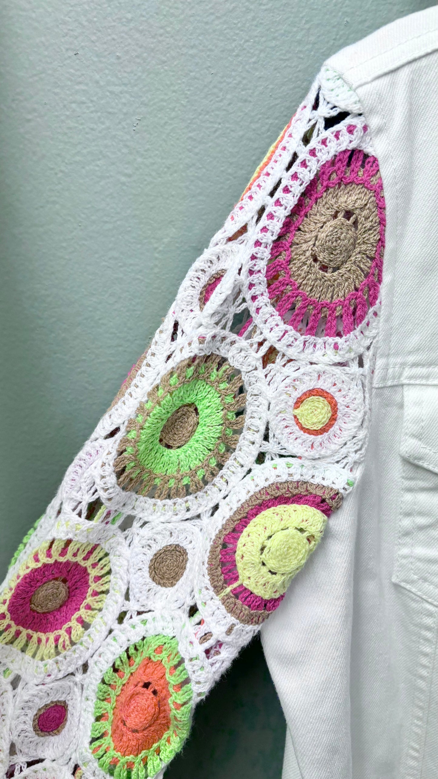 Multiples Crochet Sleeve Jacket