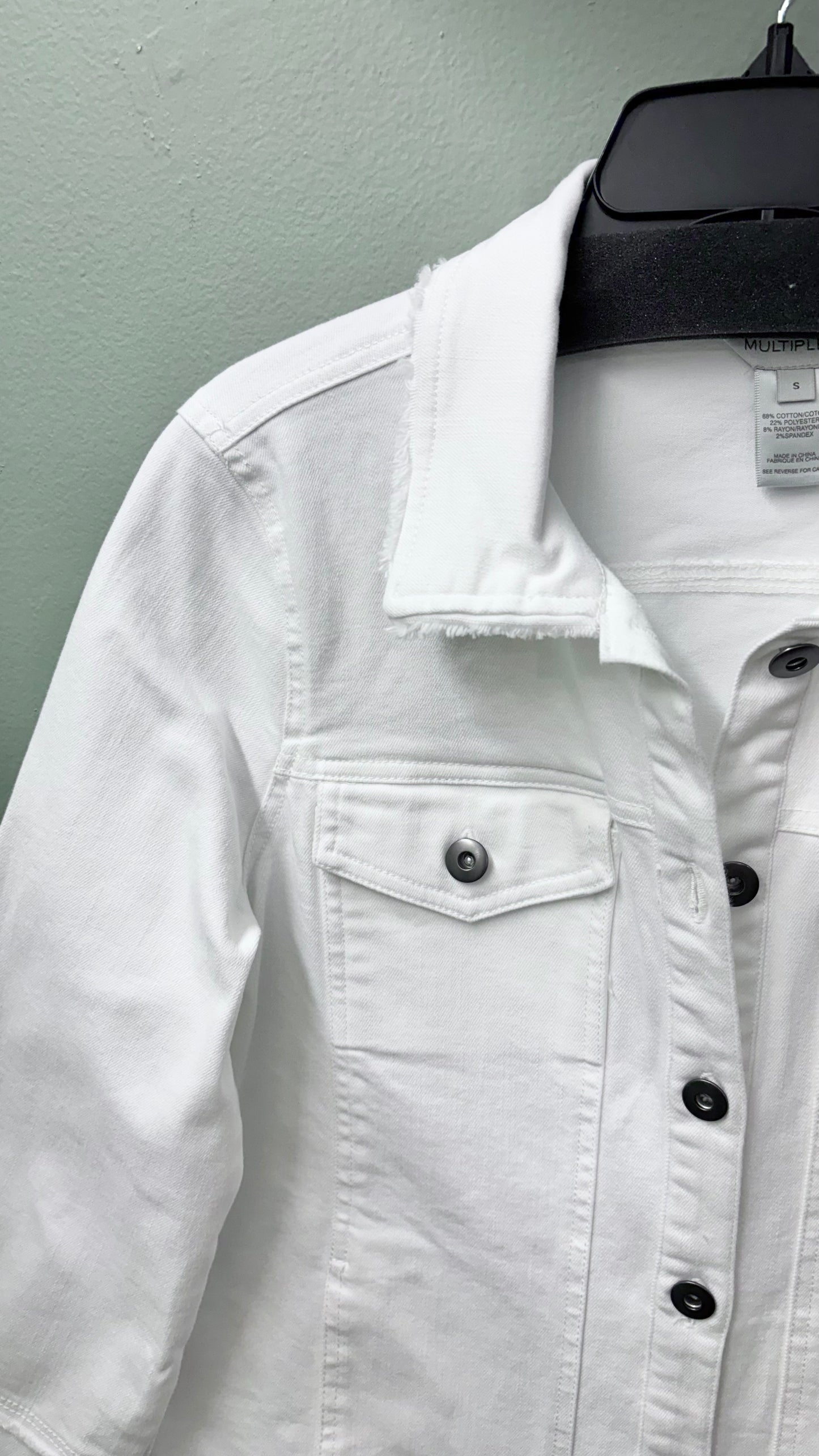 Multiples White Jean Jacket