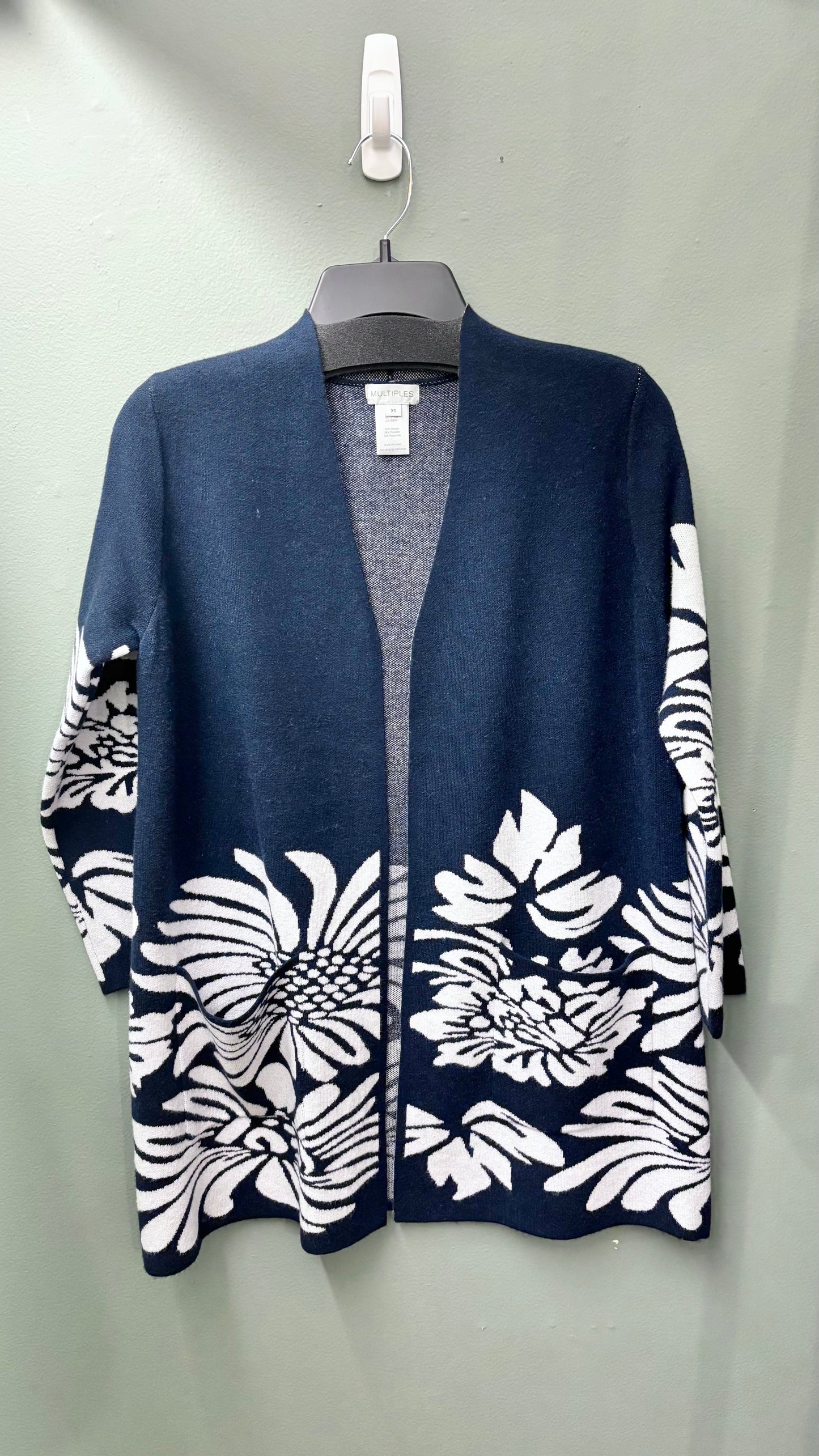 Multiples Floral Cardigan Sweater