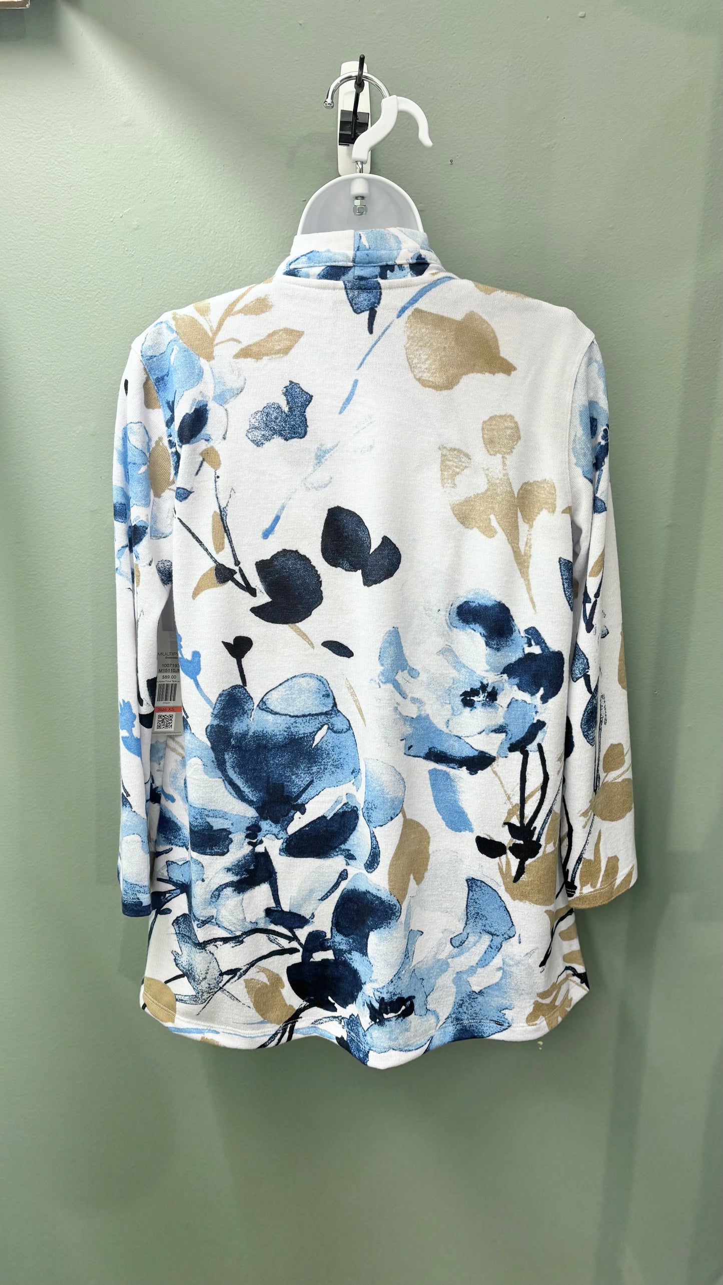 Multiples Floral Tank Top and Cardigan Set