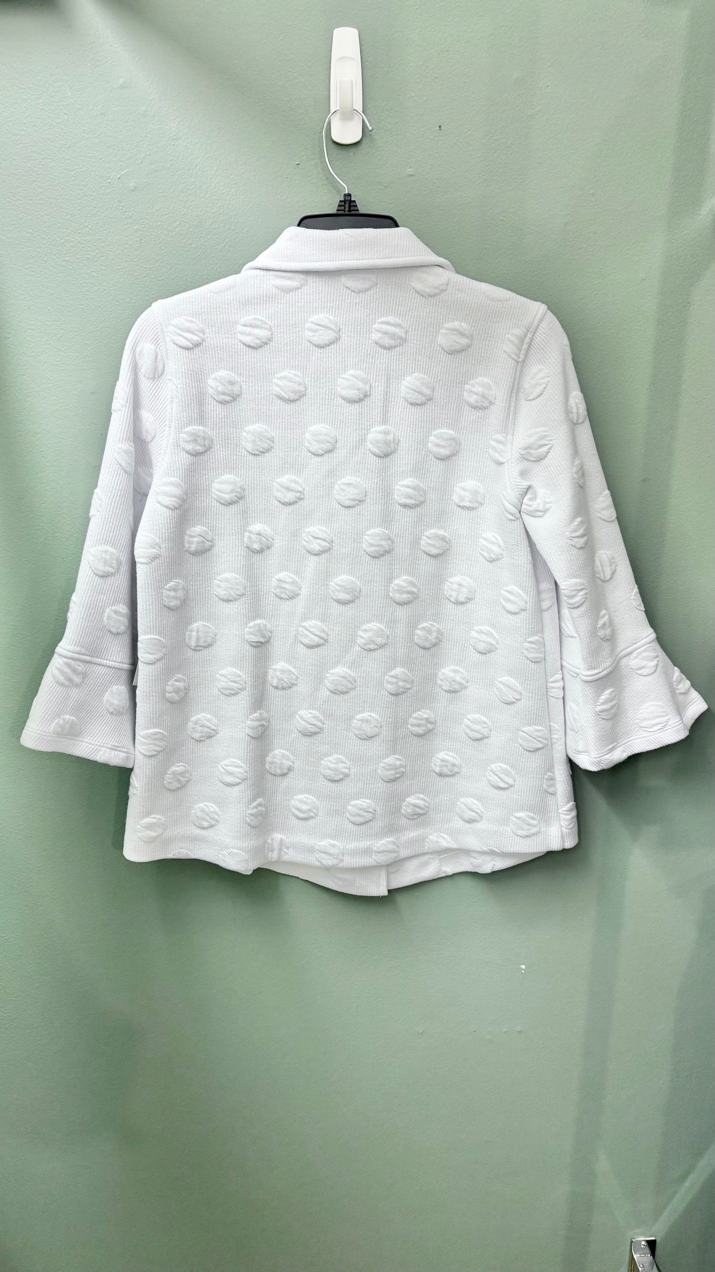 Multiples Textured Dot Jacket Top