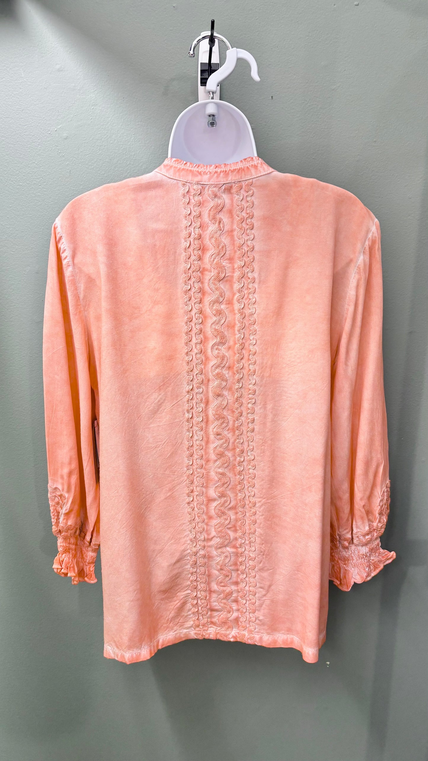 Tru Luxe Coral Embroidered Top