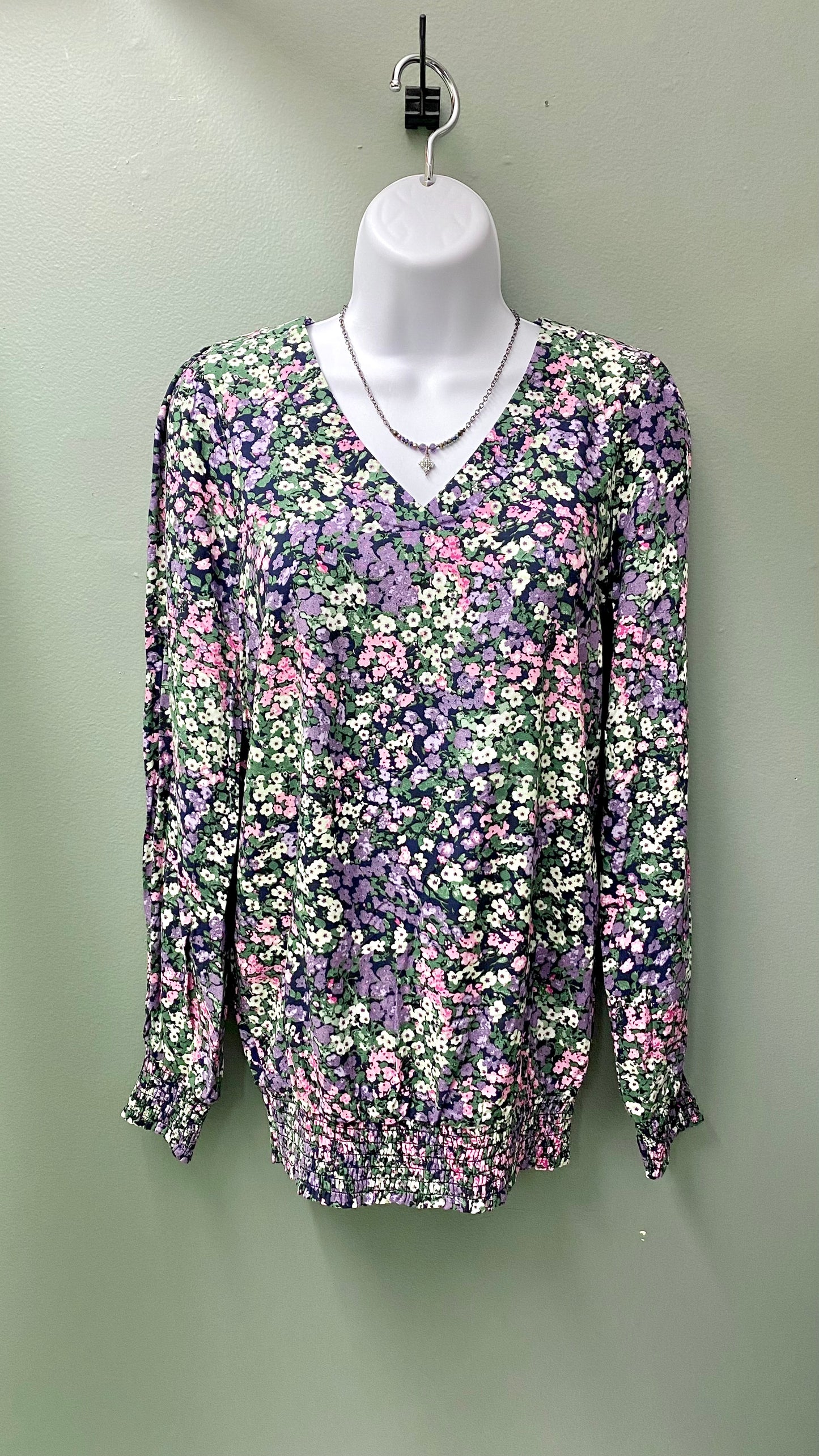 Soya Lilac Breeze Floral Top