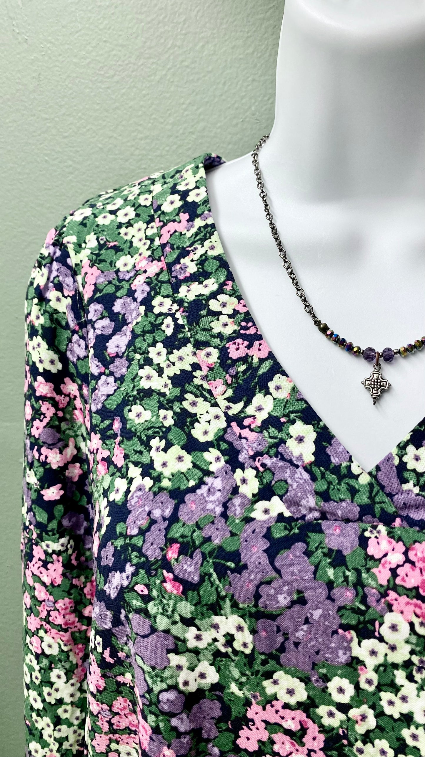 Soya Lilac Breeze Floral Top