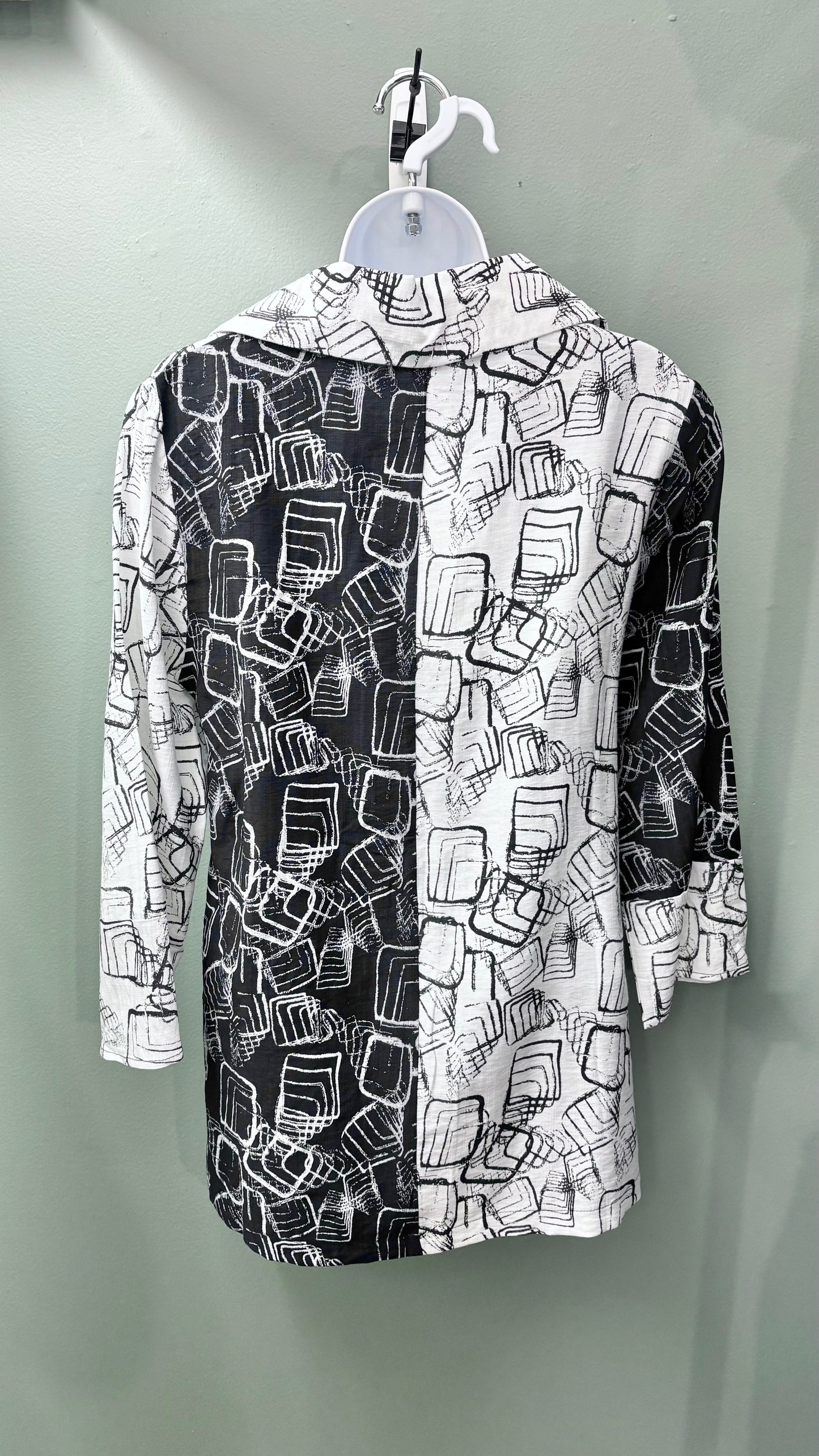Kamana Two-Tone Buttoned Top