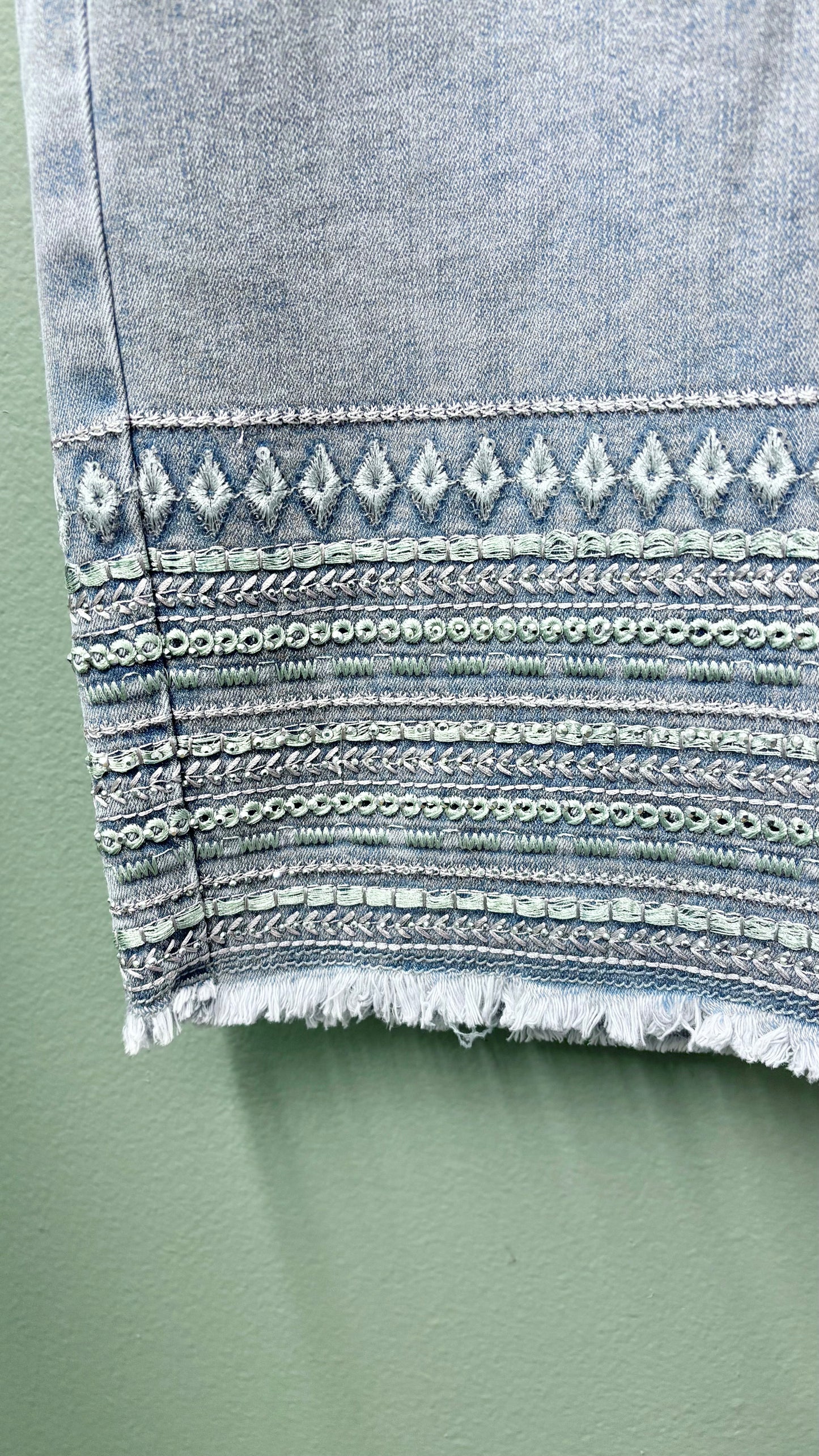 Charlie B Skirt (Skort) with Embroidered Hem