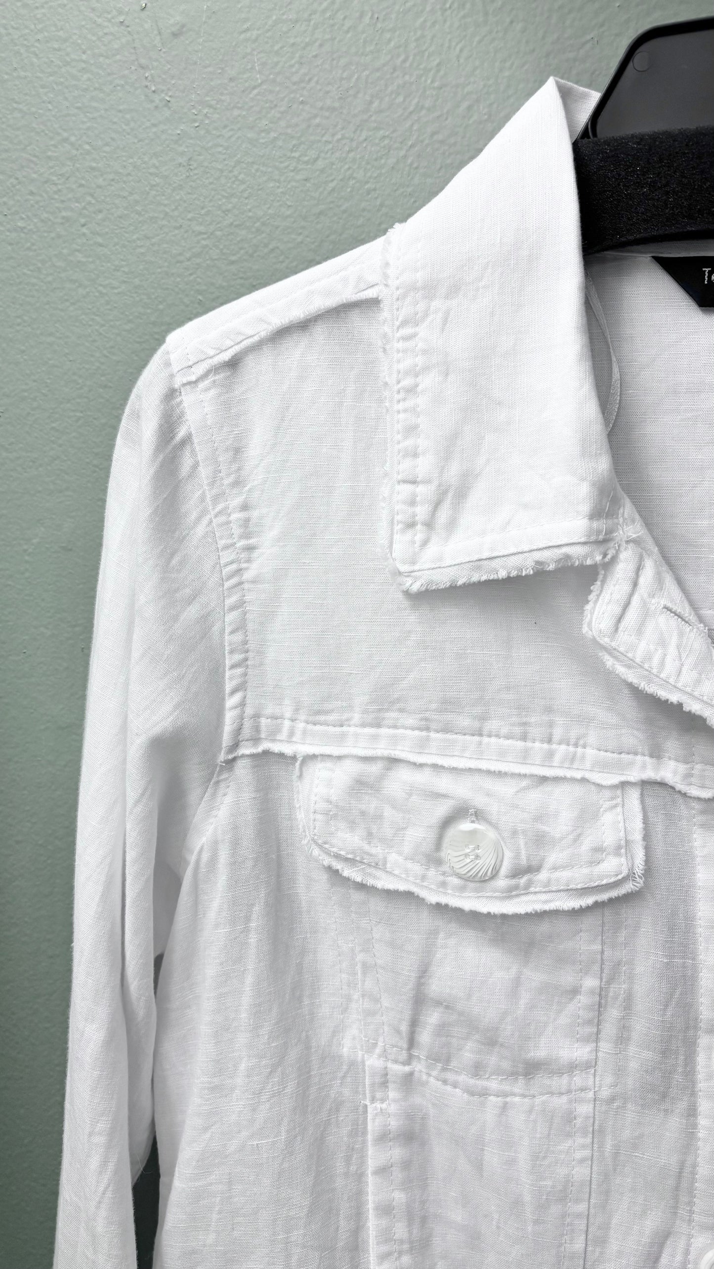 Tango Mango White Linen Jacket