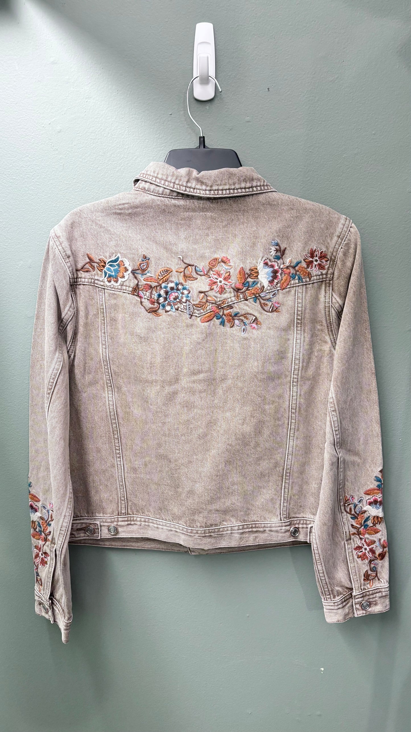 Grace Tan Embroidered Jean Jacket
