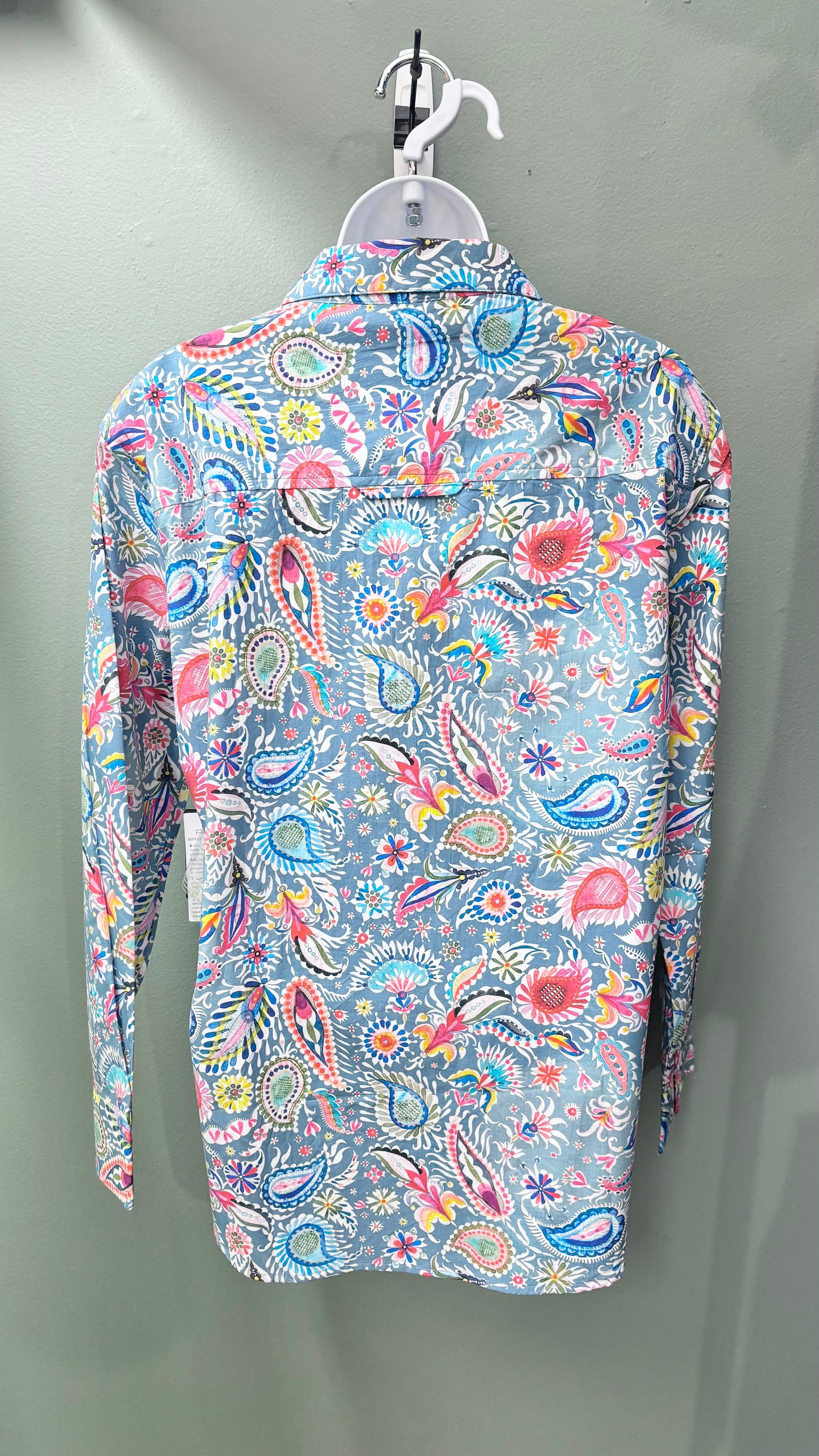 APNY Paisley Blue Top