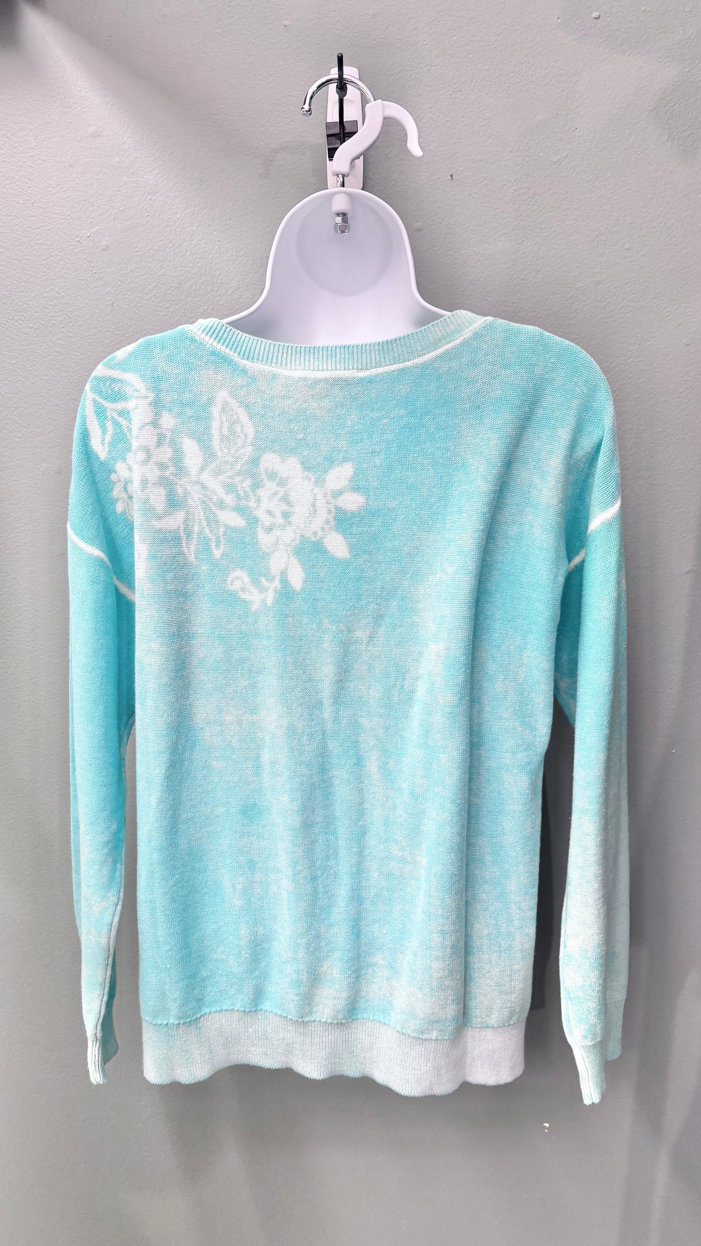 Tru Luxe Turquoise Printed Top