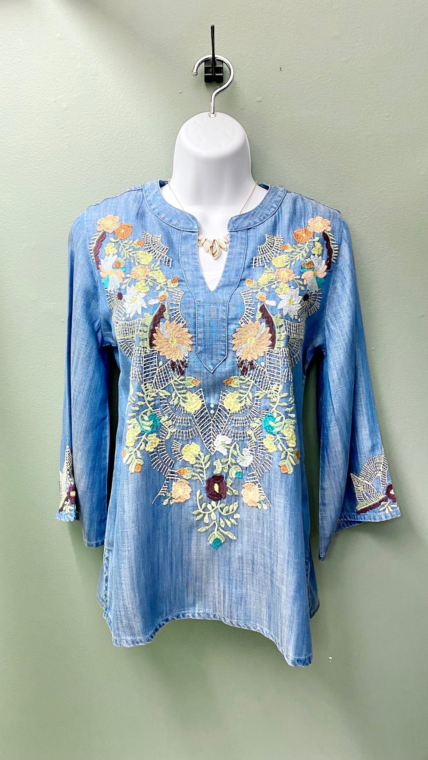 APNY Embroidered Tunic Top