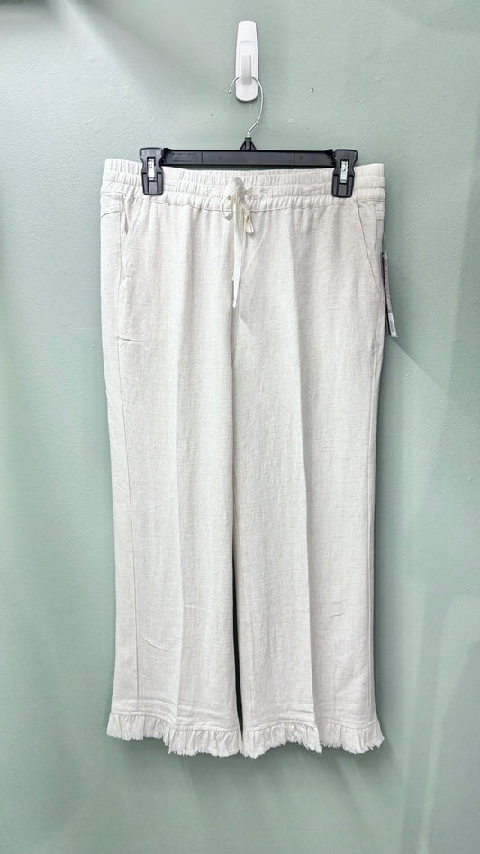 Multiples Ruffle Hem Crop Pants