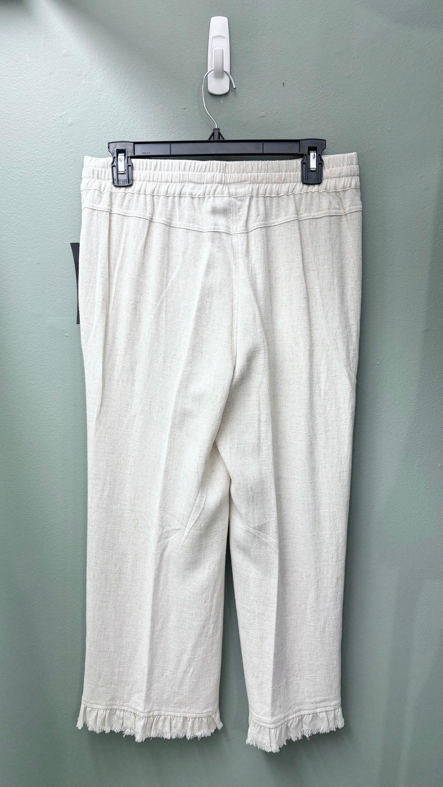 Multiples Ruffle Hem Crop Pants