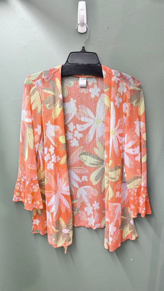 Multiples Tie-Front Shawl Top