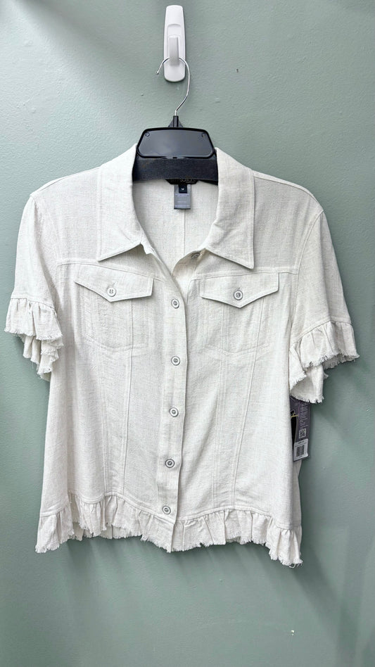 Multiples Ruffle Hem Jacket Top