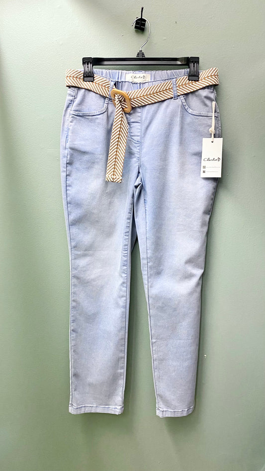 Charlie B Belted Pull-On Pants