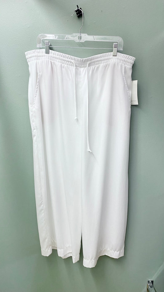 Clearance - XL - Karen Kane White Wide Leg