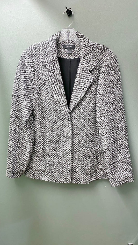 Clearance - L - Black and White Tweed