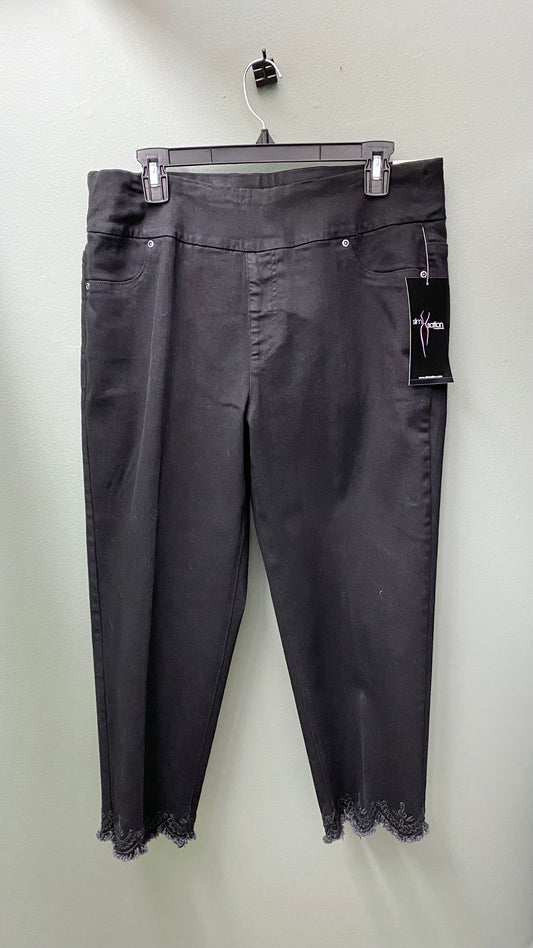 Slim-Sation Fringe Hem Pants
