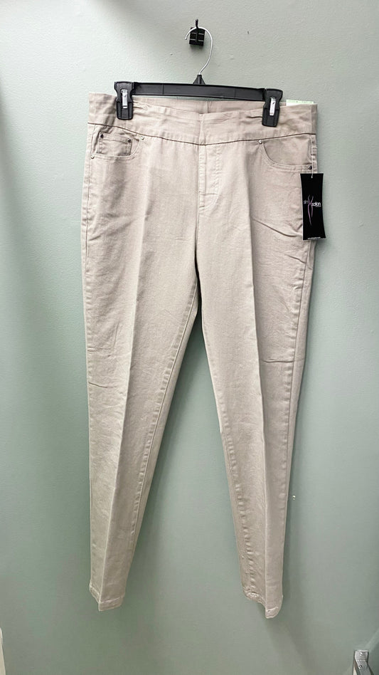 Multiples Slim-Sation Pull On Ankle Jean (Tan, Green, Salmon)