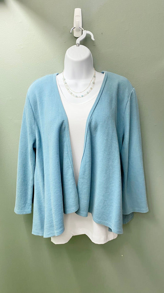 Blue Green Short Cardigan