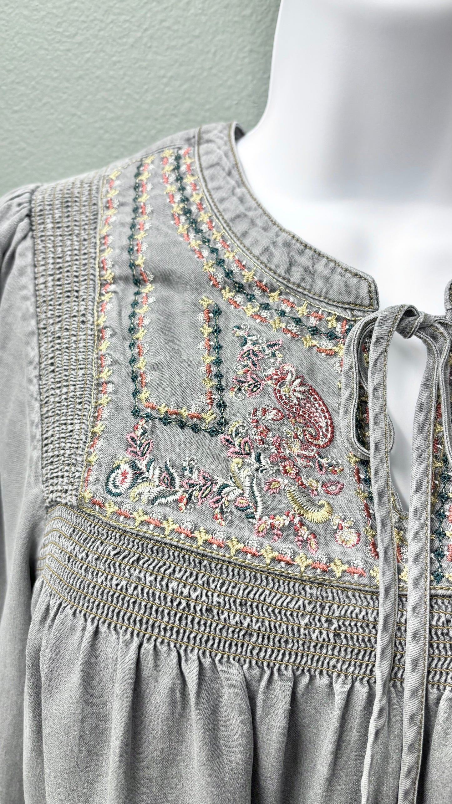 Multiples Embroidered Details Top