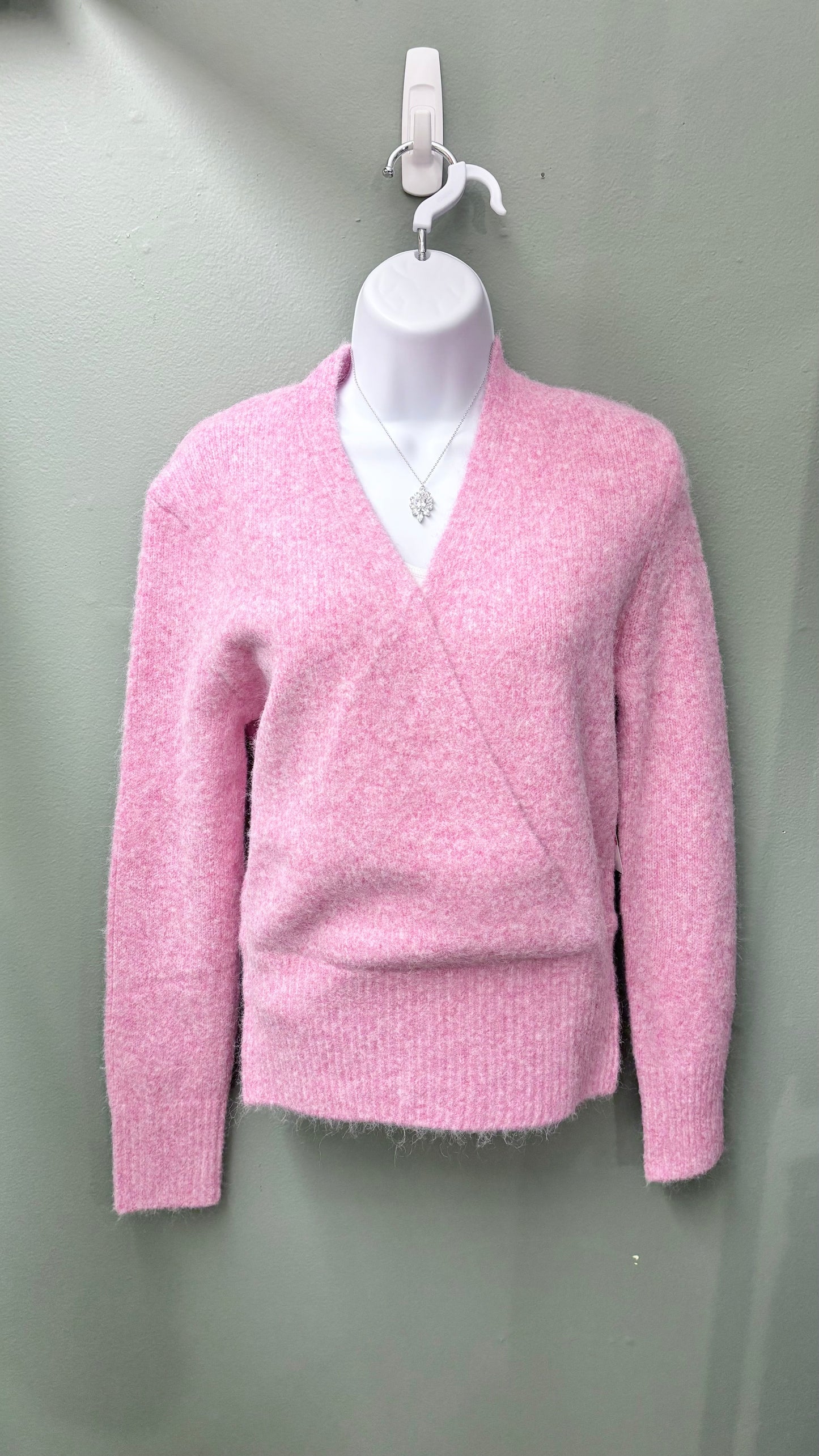 Karen Kane Pink Wrap Sweater