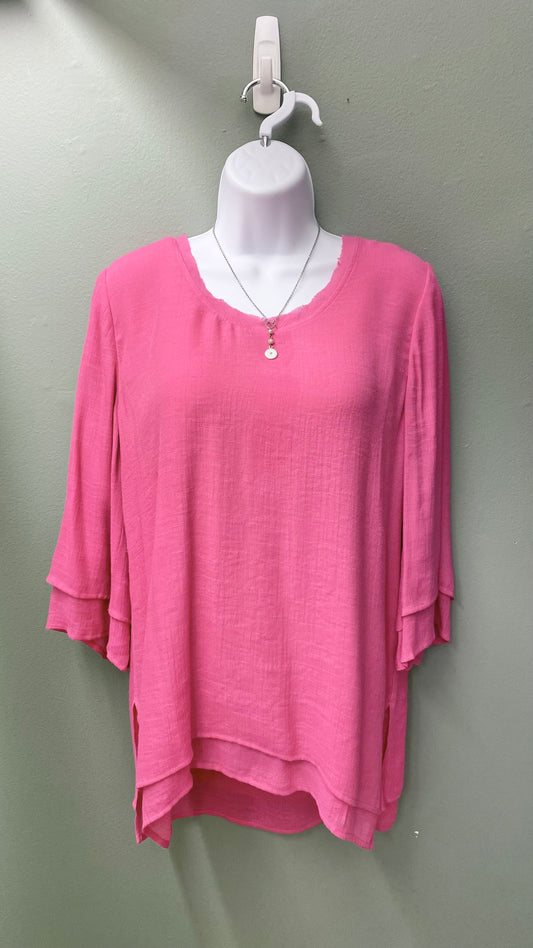 Aris A. Flowy Top (Black or Pink)