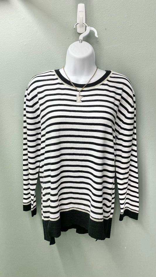 Clearance - Charlie B Crew Neck Anchor-Detailed