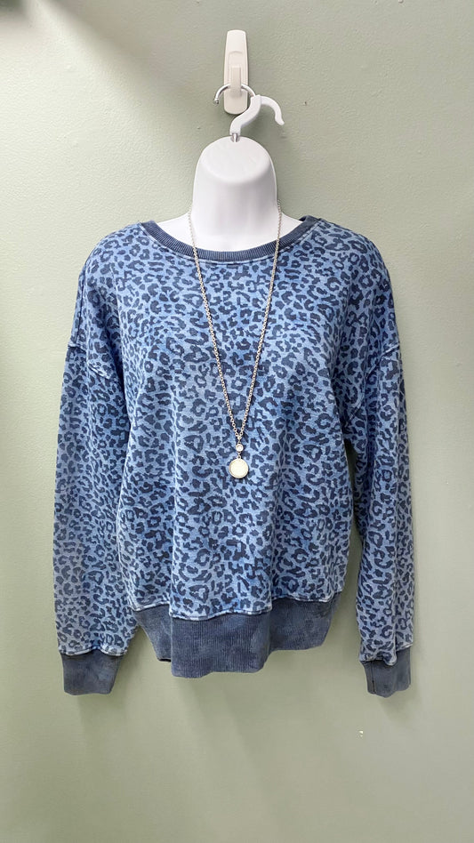 Jag Leopard Crewneck Top