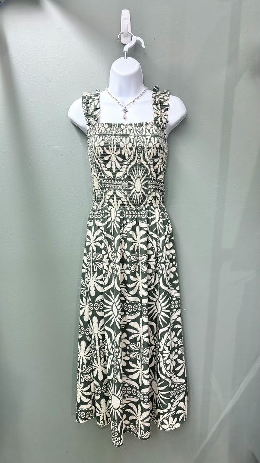 Charlie B Printed Midi Dress