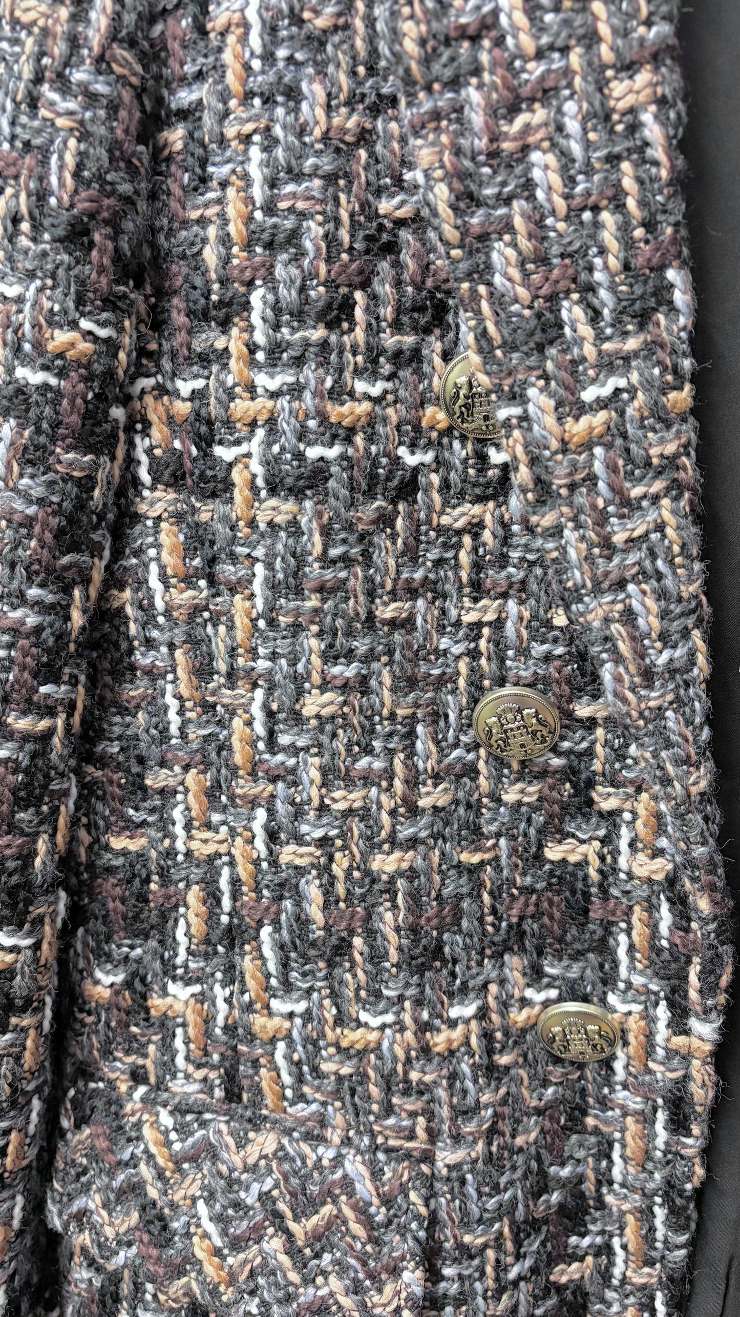 * Charlie B Tweed Blazer Jacket