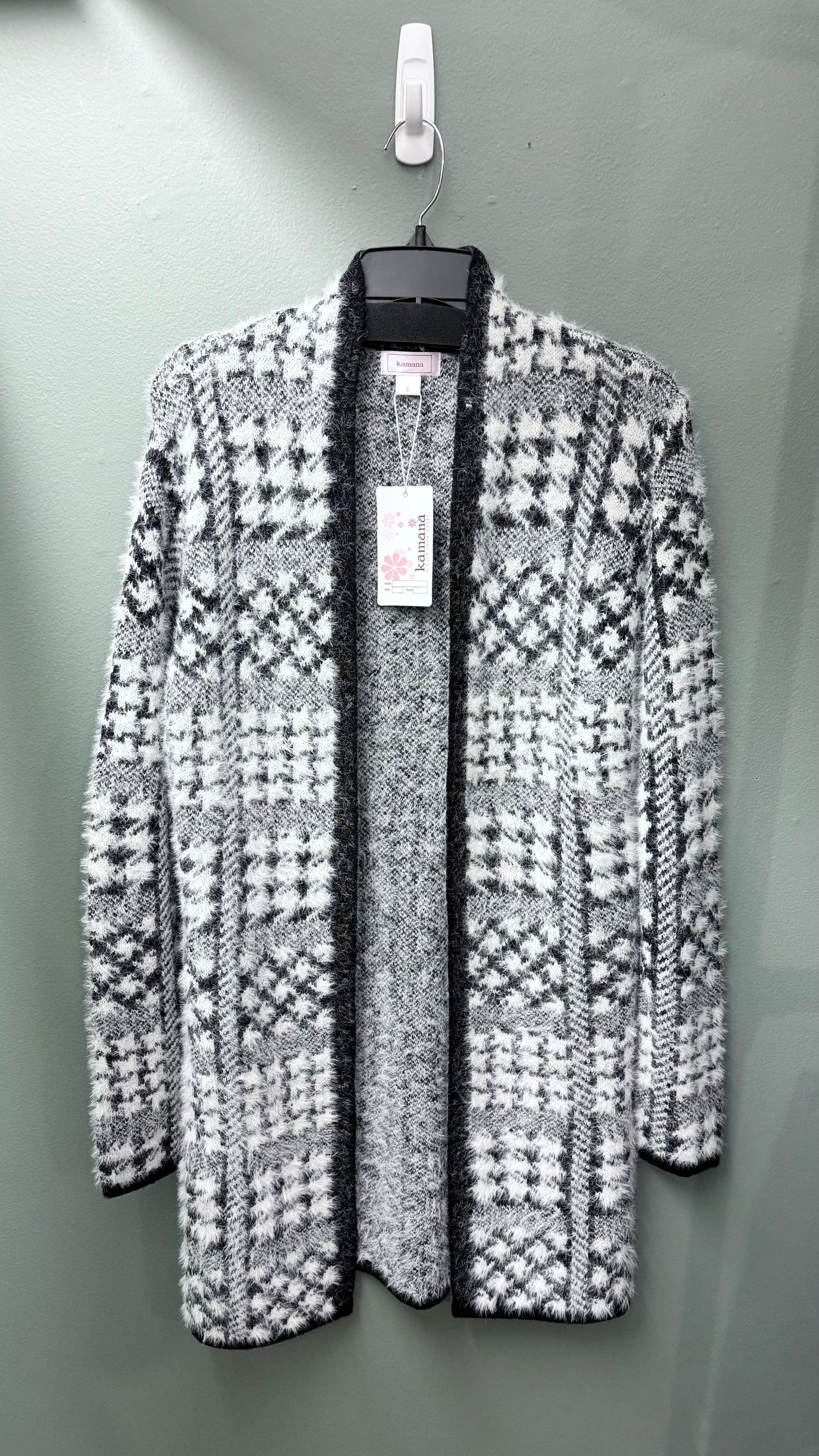 * Kamana Black Plaid Cardigan