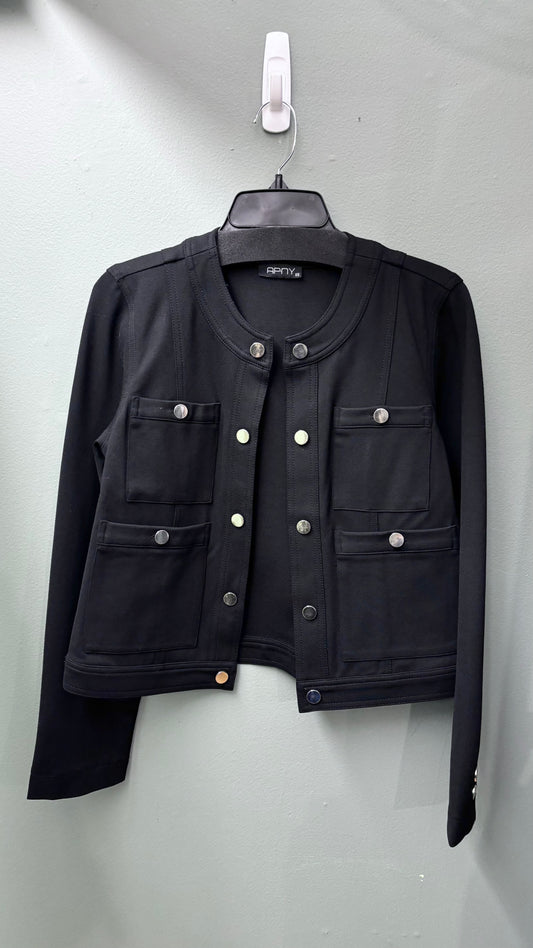 * APNY Collarless Black Jacket