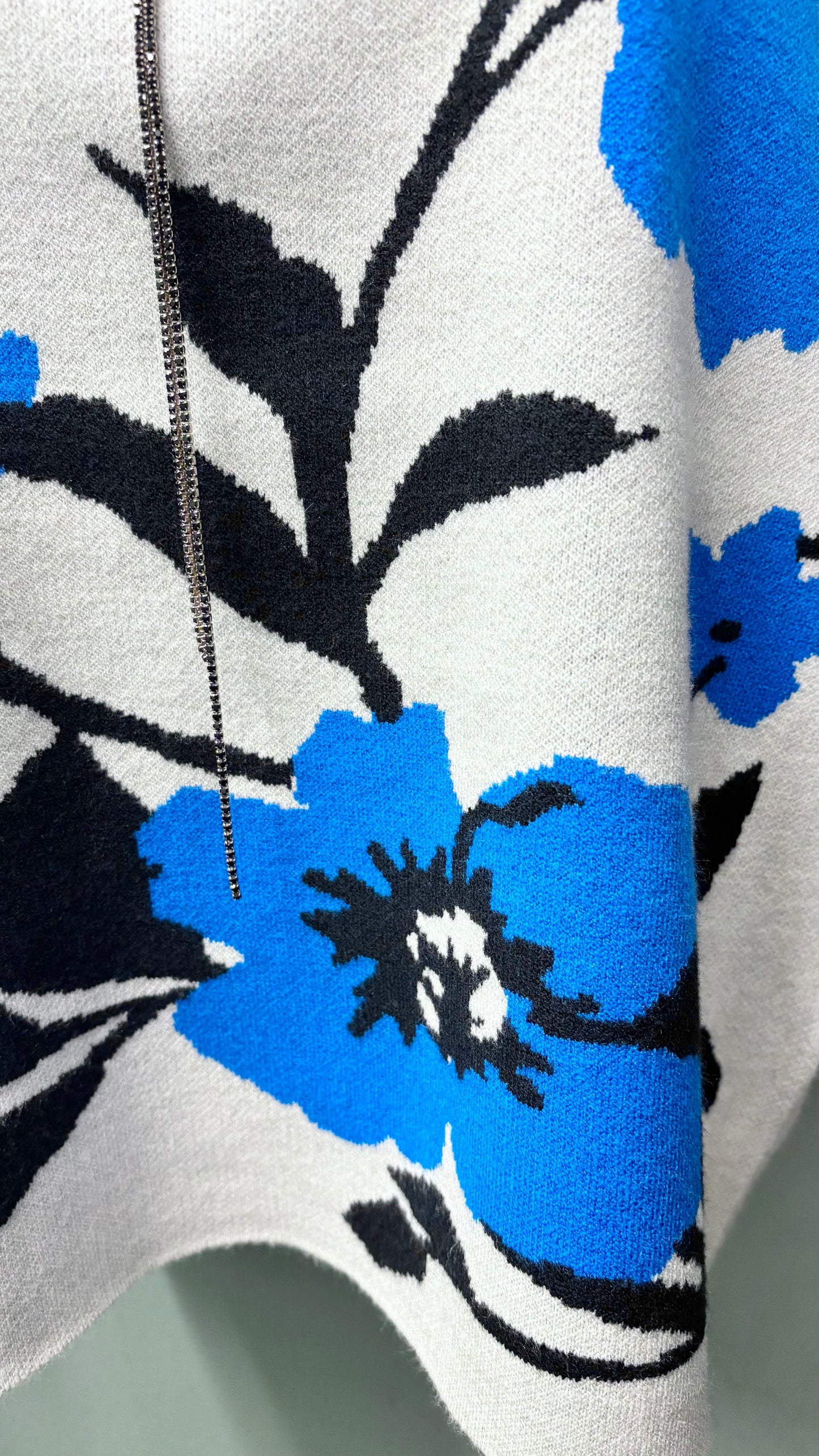 * APNY Floral Mock Neck Sweater