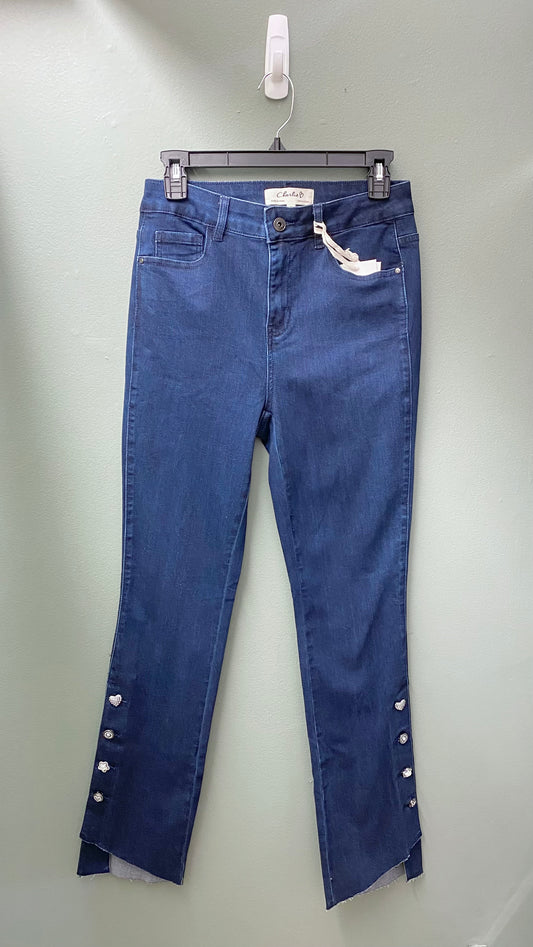 Charlie B Gem Button Jean