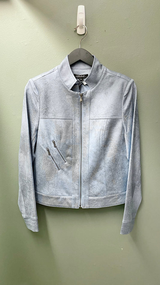 Charlie B Faux Leather Jacket with Zipper