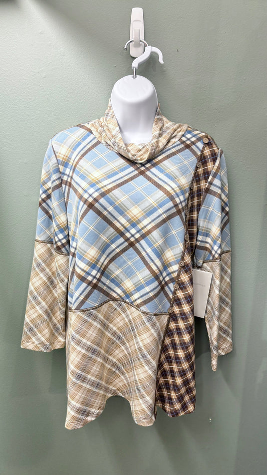 * Multiples Multi-Plaid Top