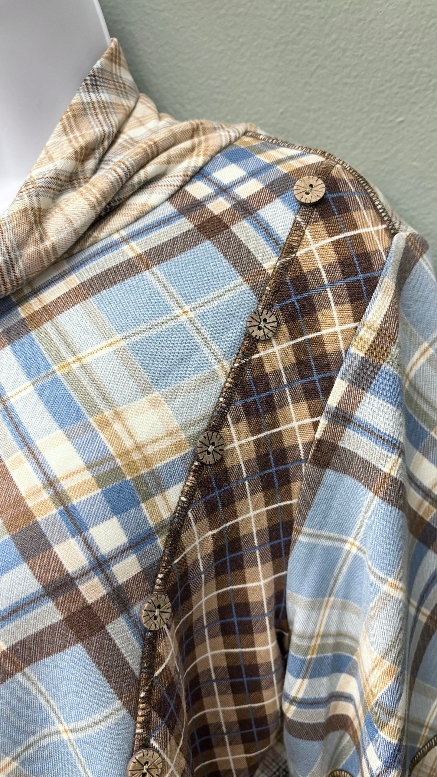 * Multiples Multi-Plaid Top